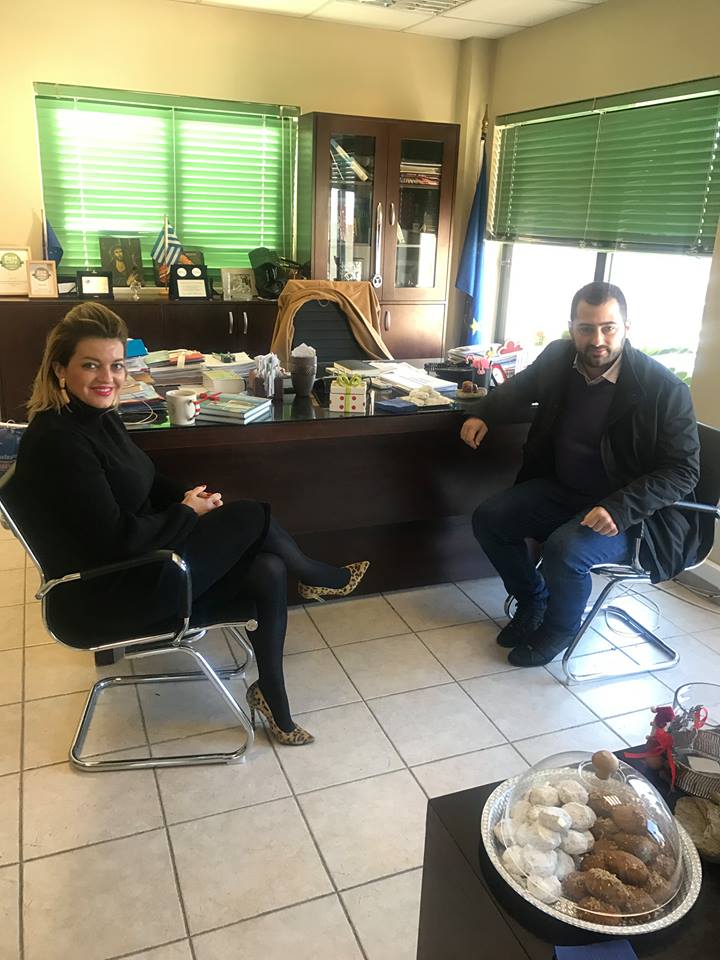 Συνάντηση Λίνας Ευσταθίου – Φάνη Σπανού στην Ιστιαία