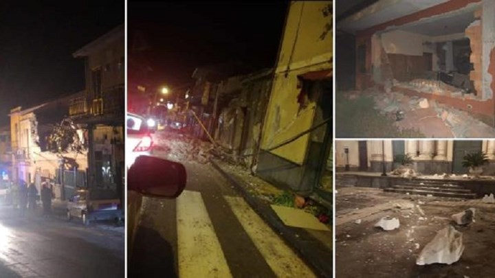 Τρόμος τη νύχτα στην Κατάνια από σεισμό 4,8 Ρίχτερ: Κατέρρευσαν κτίρια-ΦΩΤΟ