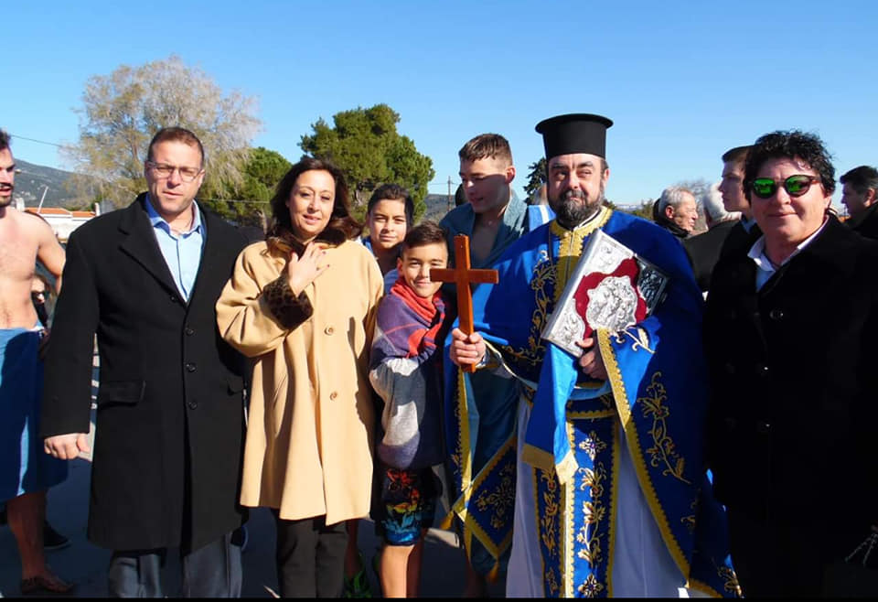 Στον Αγιασμό των Υδάτων στα Πολιτικά η Τζοβάννα