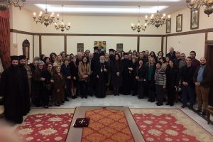 Κοπή Πρωτοχρονιάτικης Βασιλόπιτας των Εθελοντικών ομάδων κοινωνικής Διακονίας και στο Πνευματικό Κέντρο της Ιεράς Μητροπόλεως