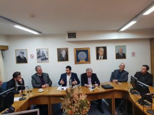 Επίσκεψη του Φάνη Σπανού στο Επιμελητήριο Βοιωτίας