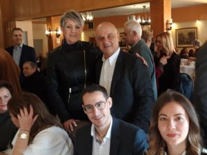Στην κοπή πίτας του Συλλόγου Μικρασιατών προσφύγων Νεάπολης Χαλκίδας ο Καθαροσπόρης