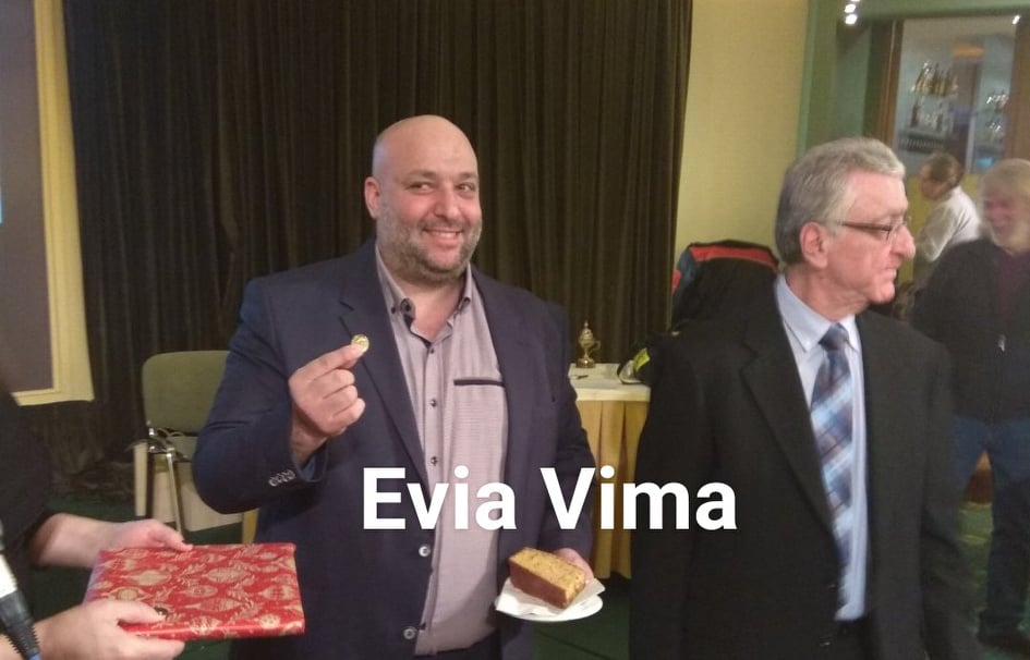 Στον πρόεδρο της ΔΗΜΤΟ Κύμης Αλιβερίου το φλουρί