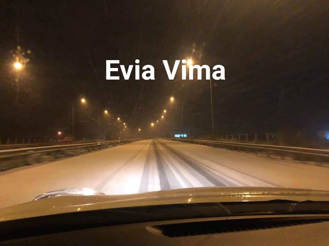 Χιονίζει από τη Διασταύρωση Κατσαρωνίου έως και τη Διασταύρωση Αλμυροποτάμου-Ολισθηρότητα στο οδικό δίκτυο