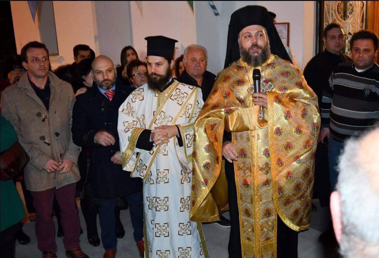 Αντιπροσωπεία του συνδυασμού ΄΄Λύση Τώρα΄΄στην Περιφορά εικόνας του Αγίου Τρύφωνα στη Ν. Λάμψακο