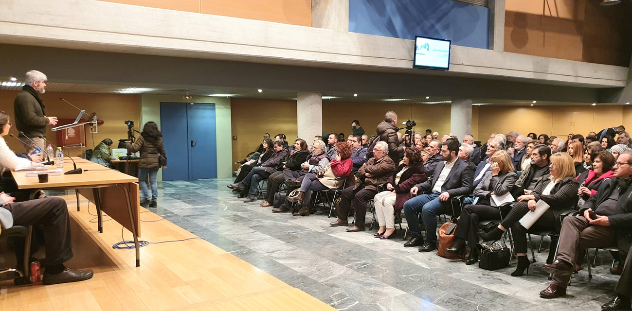 Ο Φάνης Σπανός στην παρουσίαση του βιβλίου Roht & Rubner
