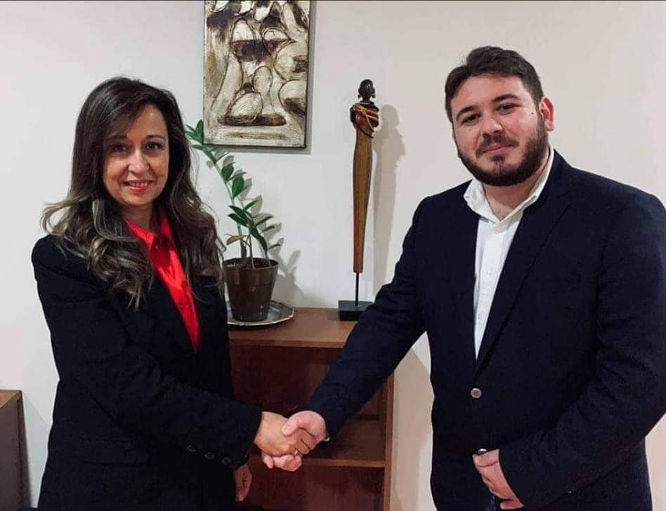 O 23χρονος τελειόφοιτος της Α.Σ.Ο.Ε.Ε. Βασίλης Σιμιτζής, υποψήφιος με τη Τζοβάννα Γκόγκου