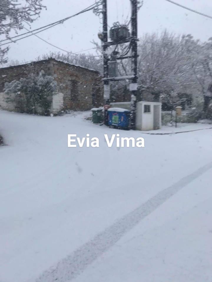 Κακοκαιρία ΄΄Χιόνη΄΄-Κρύο,βροχές και χιόνια και στην Εύβοια