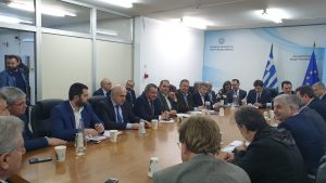 Ο  Φάνης Σπανός στο Υπουργείο Εσωτερικών