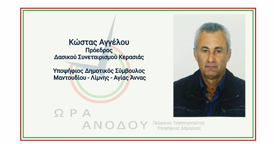 Νέα υποψηφιότητα για το συνδυασμό Τσαπουρνιώτη στο Δήμο Μαντουδίου-Λίμνης-Αγίας Άννας