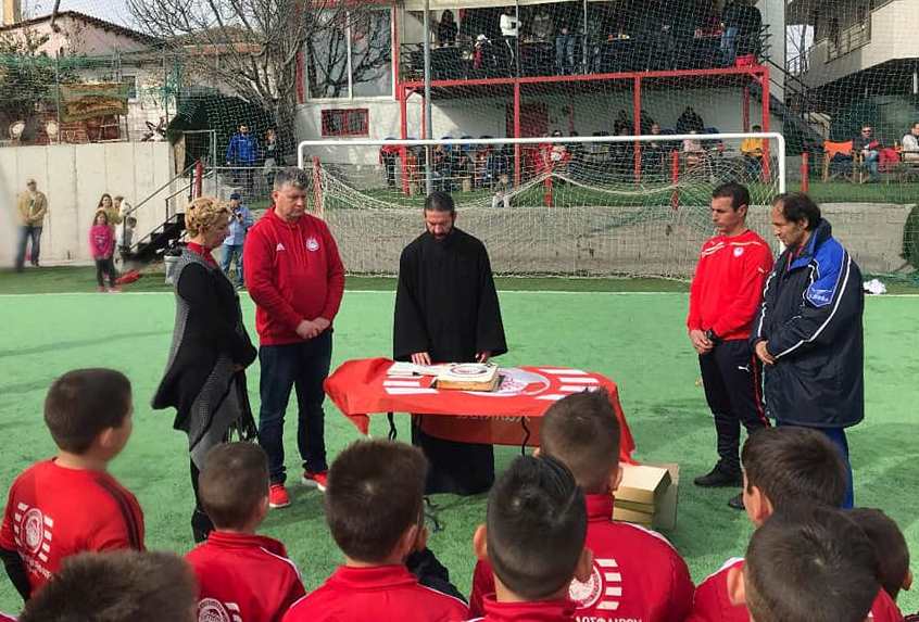 Κοπή τις πρωτοχρονιάτικης πίτας της Α.Ε.Λ. και της Σχολής Ποδοσφαίρου