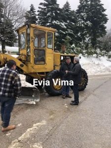 Στη Δίρφυ ο Σίμος Κεδίκογλου-Το ευχαριστώ του βουλευτή στους χειριστές που κρατούν ανοιχτό το οδικό δίκτυο