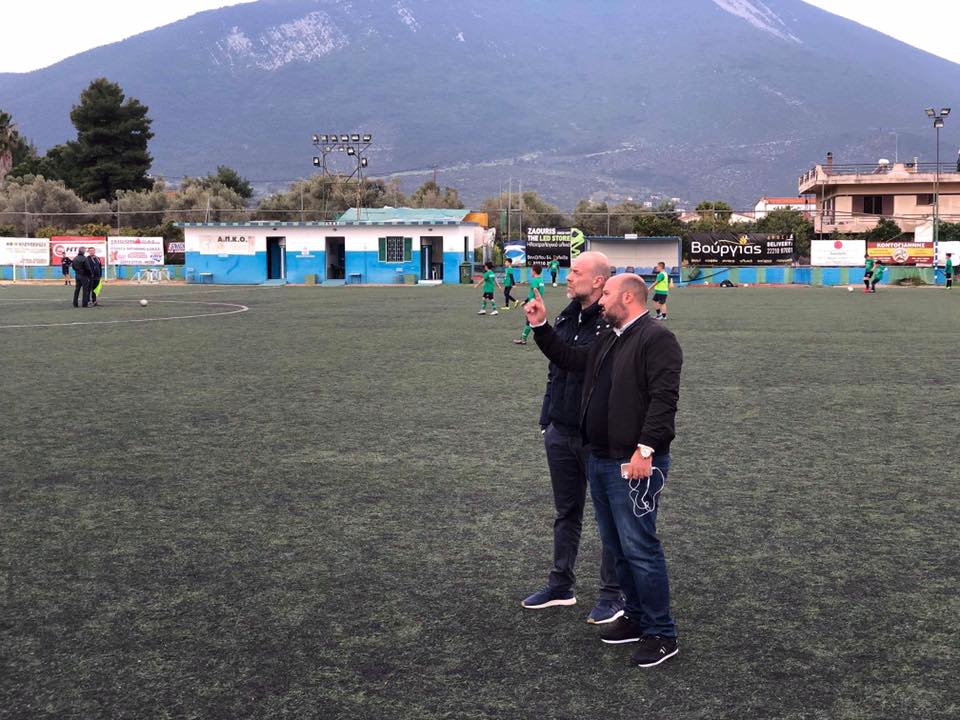 Στο γήπεδο της Δροσιάς ο αντιπεριφερειάρχης Αθλητισμού