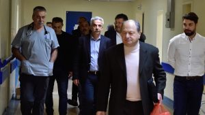 Επίσκεψη του Δ Αναγνωστάκη στο Νοσοκομείο Λαμίας