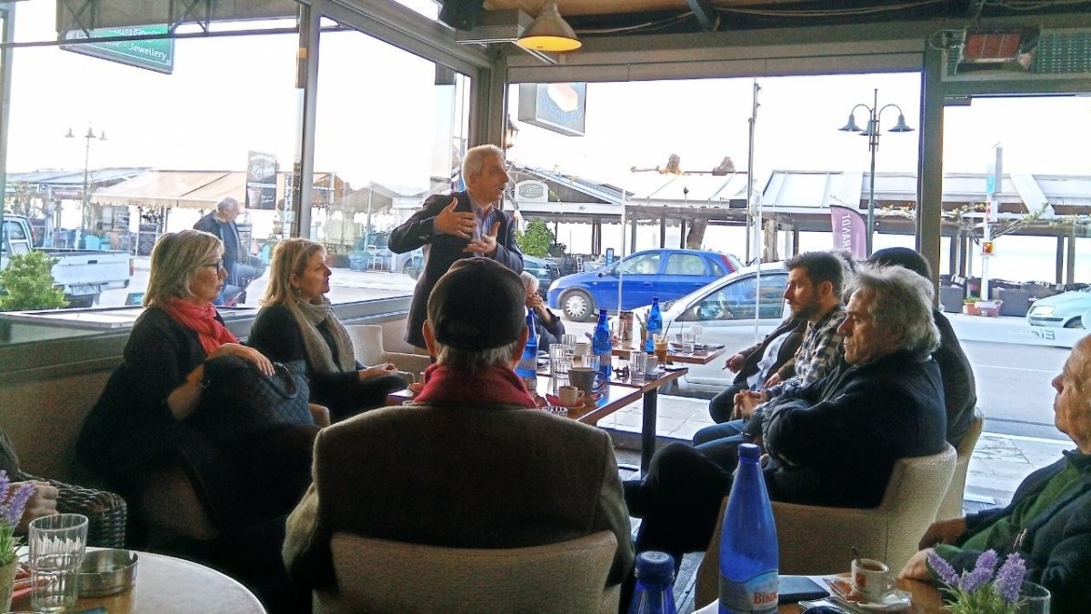 Ο Δημήτρης Αναγνωστάκης επισκέφτηκε Καμένα Βούρλα και Αγ. Κωνσταντίνο