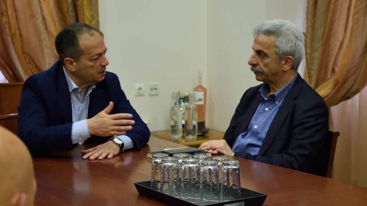 Ο Δημήτρης Αναγνωστάκης επισκέφτηκε το Δήμαρχο Λαμιέων και γειτονιές της Λαμίας