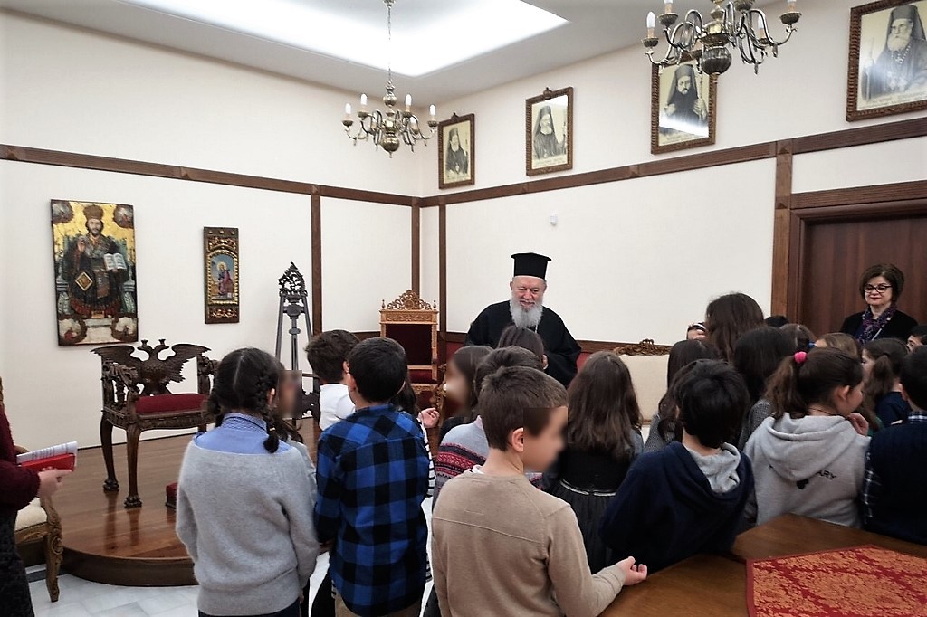 Επίσκεψη μαθητών του 3ου Δημοτικού Σχολείου στο Μητροπολίτη Χαλκίδος