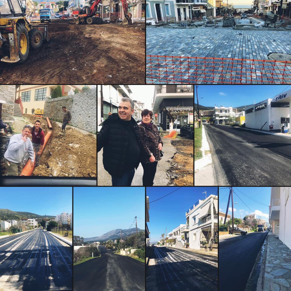 Στους δρόμους μαζί με τα συνεργεία ο Ραβιόλος-Ομορφαίνει το Δήμο εν όψει Πάσχα