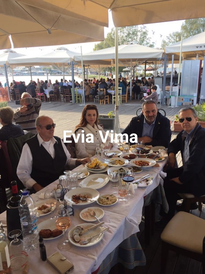 Επιβεβαίωση του Eviavima-O Νίκος Μαυραγάνης συνέφαγε με τον Τάκη Μπαλτάκο στην Ερέτρια-ΦΩΤΟ