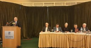 Στην παρουσία του βιβλίου του φίλου και στενού του συνεργάτη ο Χρήστος Παγώνης-ΦΩΤΟ