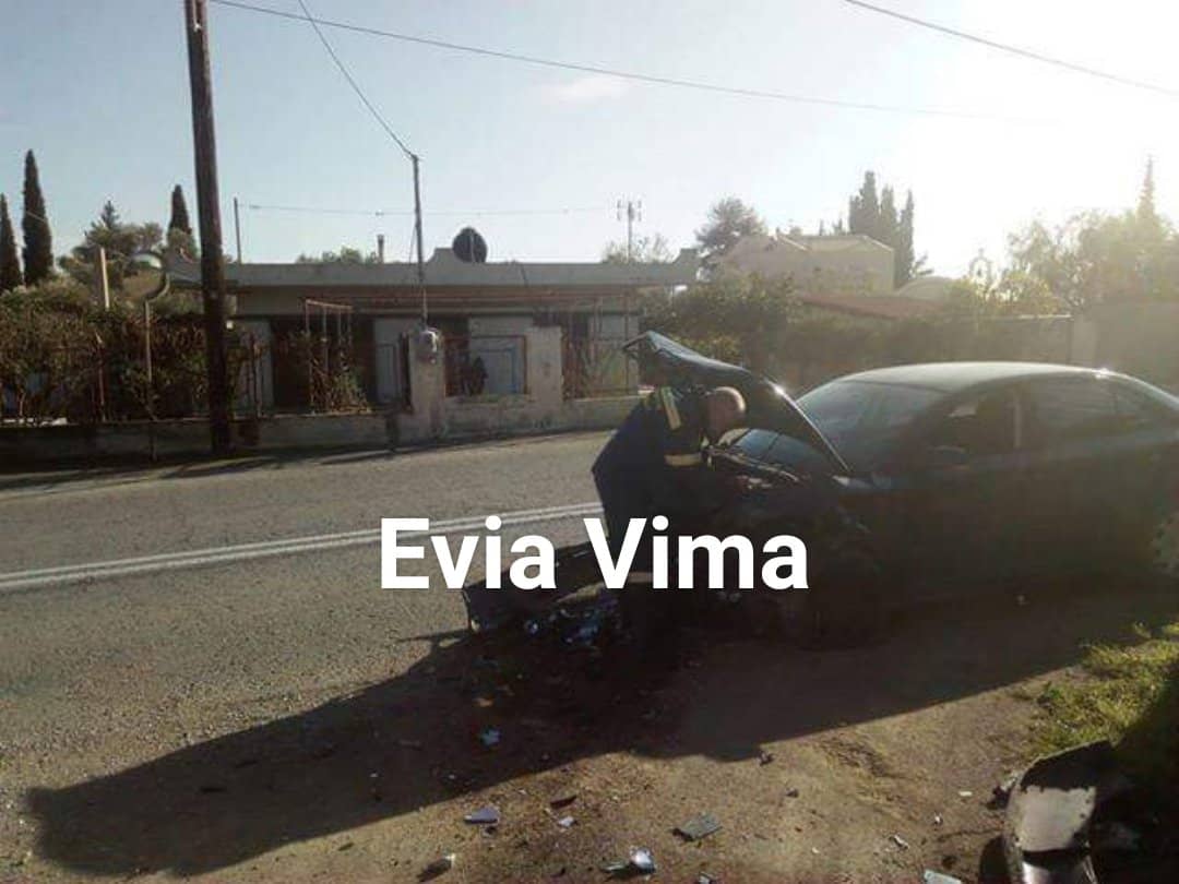 Τροχαίο με τραυματία ηλικιωμένη γυναίκα στο δρόμο Ερέτριας Αμαρύνθου-ΦΩΤΟ