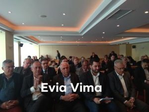 Ο Φάνης Σπανός καλωσόρισε την Μαρία Σπυράκη στη Χαλκίδα-ΒΙΝΤΕΟ