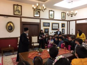 Επίσκεψη μαθητών στην Ι.Μ.Χαλκίδος-Ομιλία Μητροπολίτου Χαλκίδος σε σχολείο