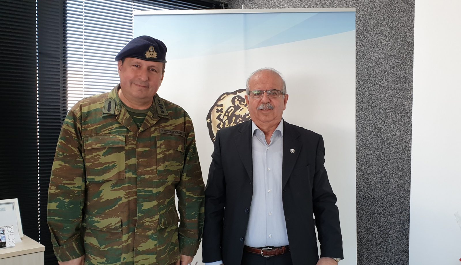 Συνάντηση Δημάρχου Χαλκιδέων με τον νέο Διοικητή της Σχολής Πεζικού