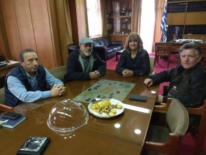 Στο Επιμελητήριο Εύβοιας βρέθηκε σήμερα ο πρόεδρος του Εμπορικού Συλλόγου Σκύρου