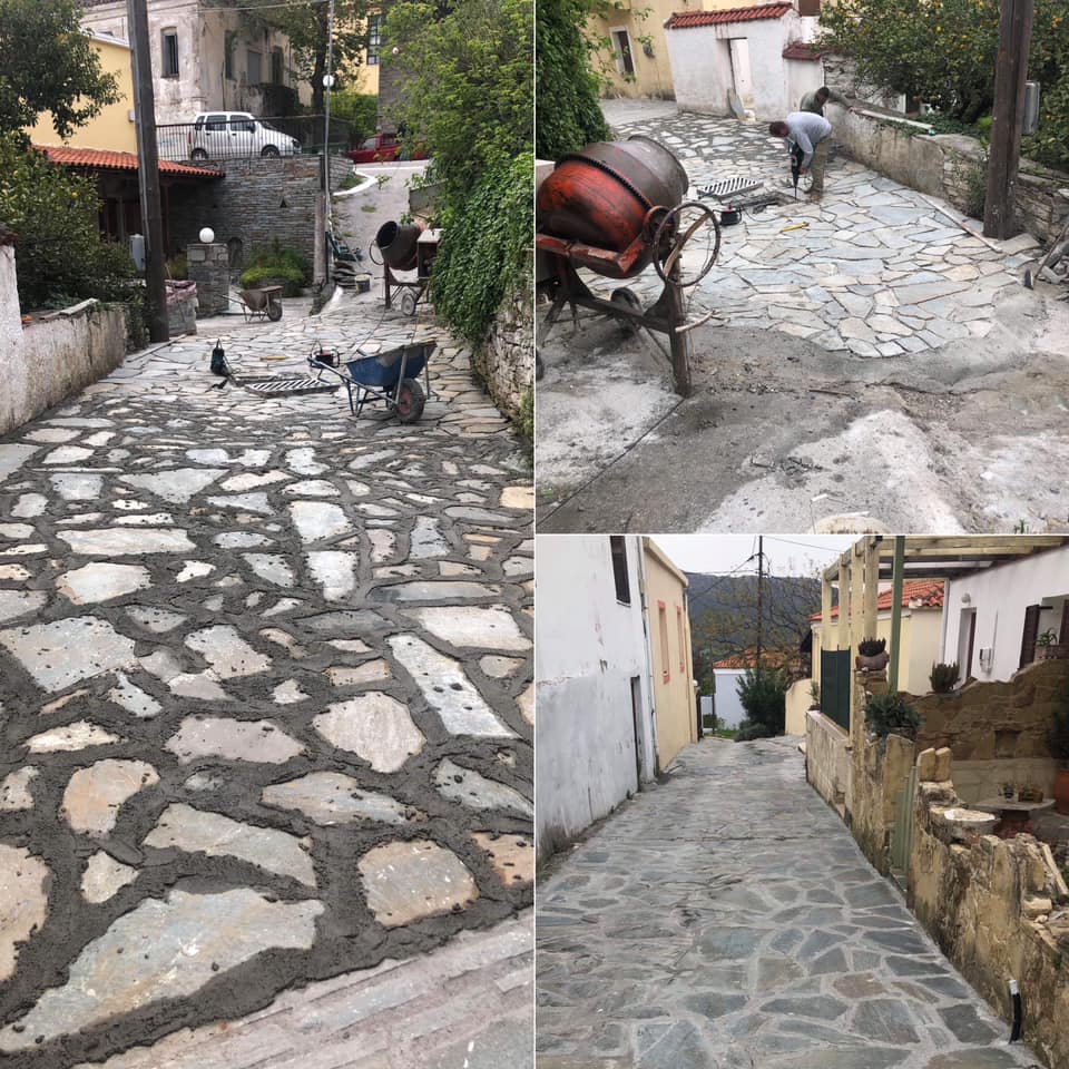 Συνεχίζει να ομορφαίνει όλα τα δημοτικά διαμερίσματα του Δήμου Καρύστου ο Ραβιόλος