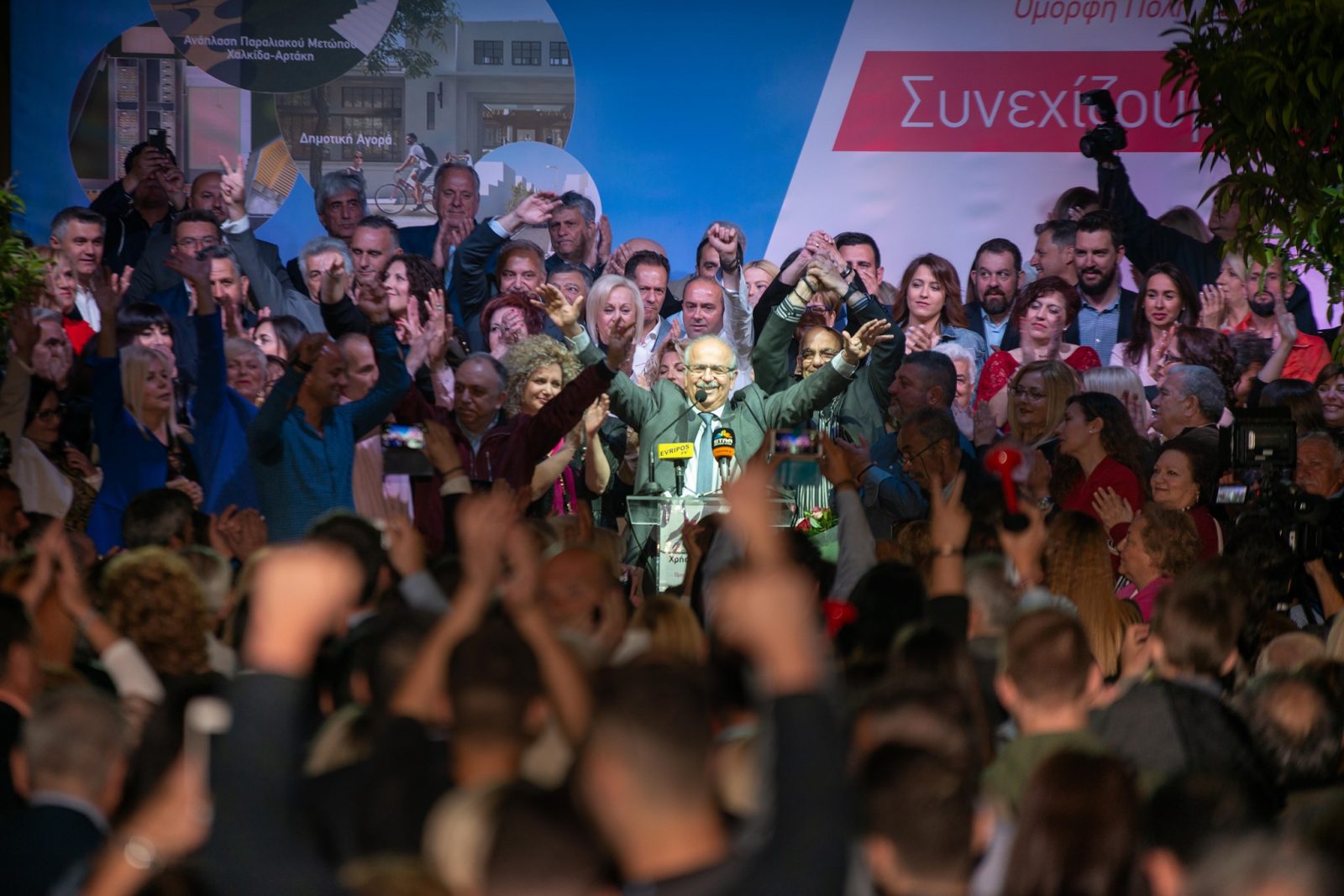 Το ευχαριστώ του Χρήστου Παγώνη για την ενθουσιώδη παρουσία του κόσμου στα εγκαίνια του εκλογικού κέντρου