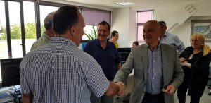 Βασίλης Καθαροσπόρης: Επίσκεψη στο Δημαρχείο Χαλκίδας
