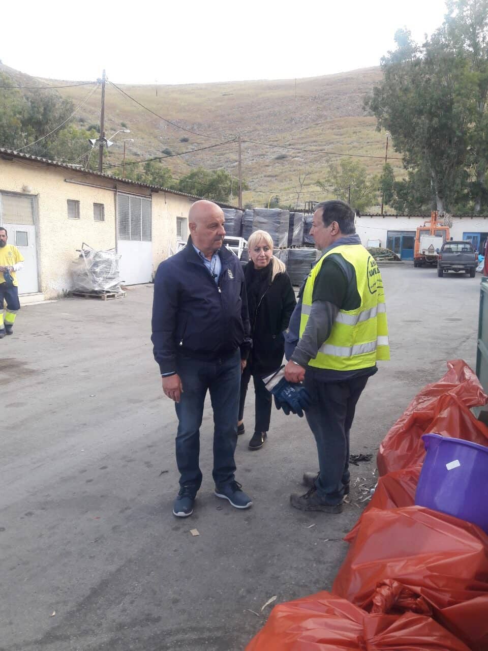 Βασίλης Καθαροσπόρης: Στο εργοτάξιο του Δήμου Χαλκιδέων  ο Βασίλης Καθαροσπόρης