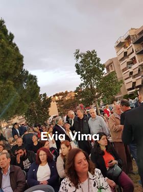 Πλήθος κόσμου στην ομιλία του Βασίλη Καθαροσπόρη – ΦΩΤΟ