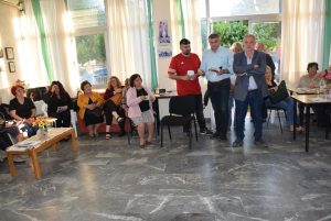 Ο Χρήστος Παγώνης στα ΚΑΠΗ της ΔΕ Ληλαντίων