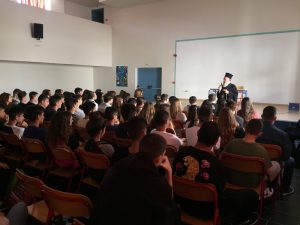 Επίσκεψη του Μητροπολίτου Χαλκίδος στο 3ο Γυμνάσιο Χαλκίδος