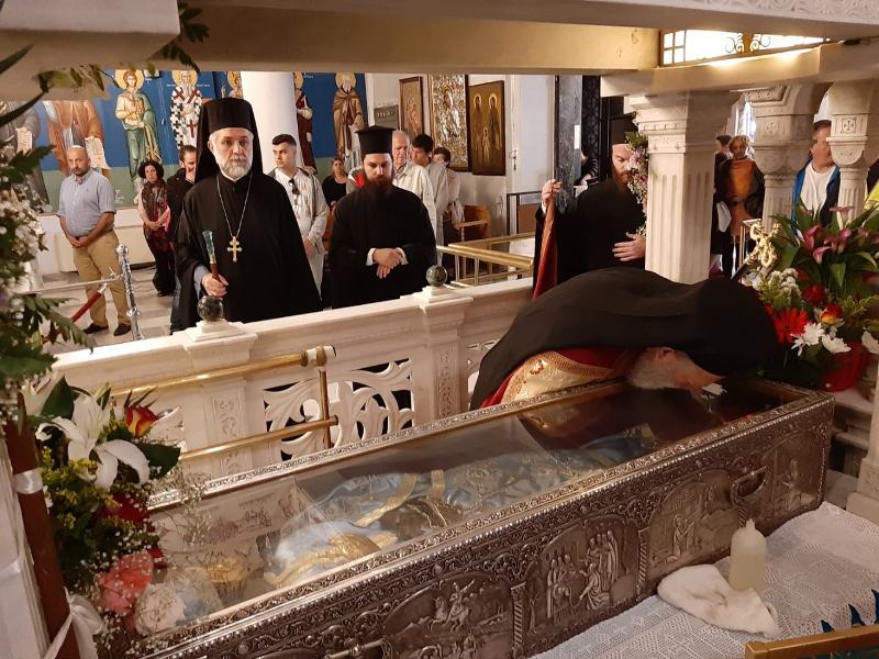 Αποκαλυπτήρια της ψηφιδωτής εικόνας του Οσίου Ιωάννου Ρώσσου-ΦΩΤΟ