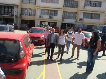 Στο 1ο Γυμνάσιο Χαλκίδας ψήφισε ο Βασίλης Καθαροσπόρης