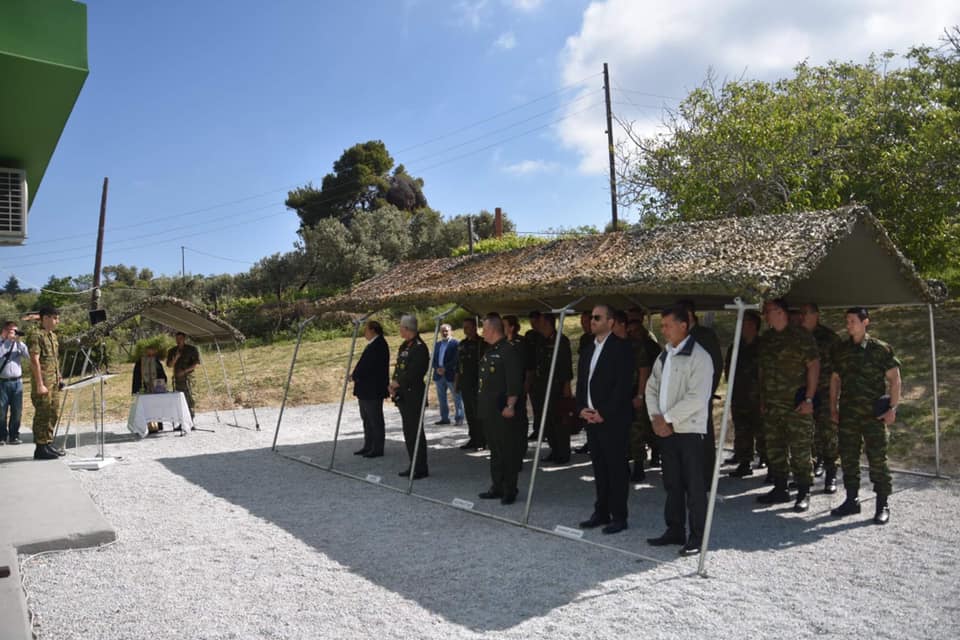 Στα εγκαίνια του ανακαινισμένου κτηρίου της στρατιωτικής μονάδας της Κύμης 180 ΜΚ/Β “ΧΩΚ” ο αντιδήμαρχος