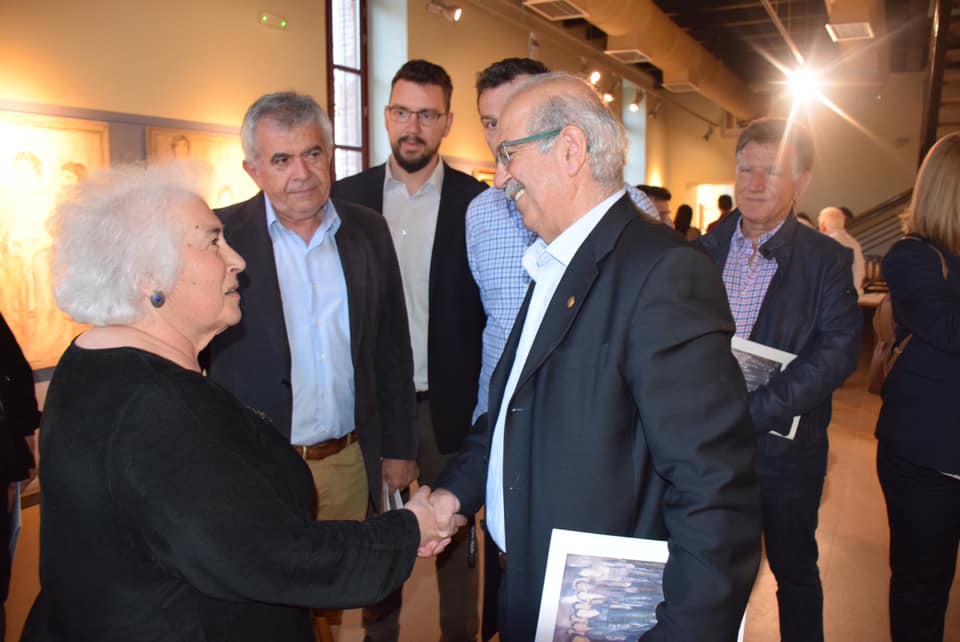 Την έκθεση έργων ζωγραφικής του αειμνήστου Αντώνη Καραγιάννη επισκέφθηκε ο Χρήστος Παγώνης