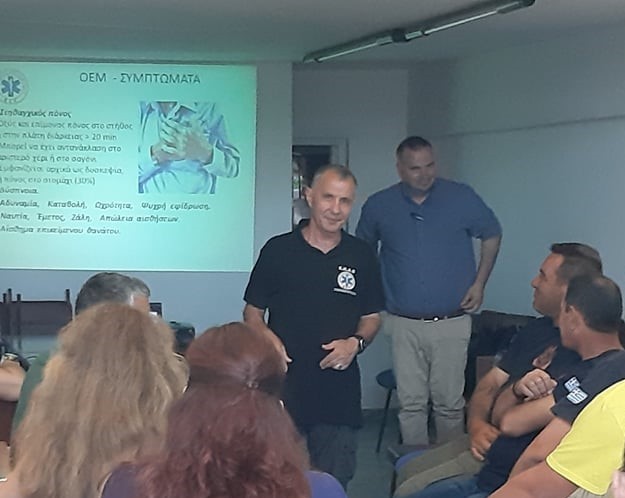 Εκπαίδευση “Πρώτων βοηθειών” σε επαγγελματίες εστίασης και τουρισμού στην Κάρυστο