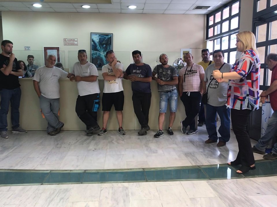 Με τους εργαζόμενους της ΔΕΥΑΧ συναντήθηκε η νέα Δήμαρχος Δήμου Χαλκιδέων