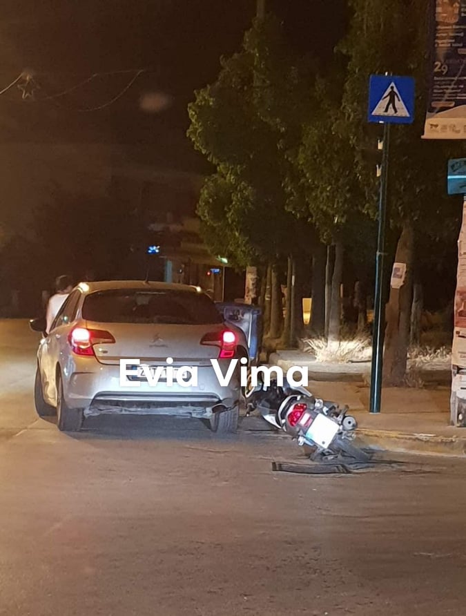 Τροχαίο τα ξημερώματα στο Βασιλικό Ευβοίας-ΦΩΤΟ