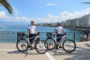 Συνεχίζεται και φέτος στη Χαλκίδα ο θεσμός της αστυνόμευσης με ποδήλατα
