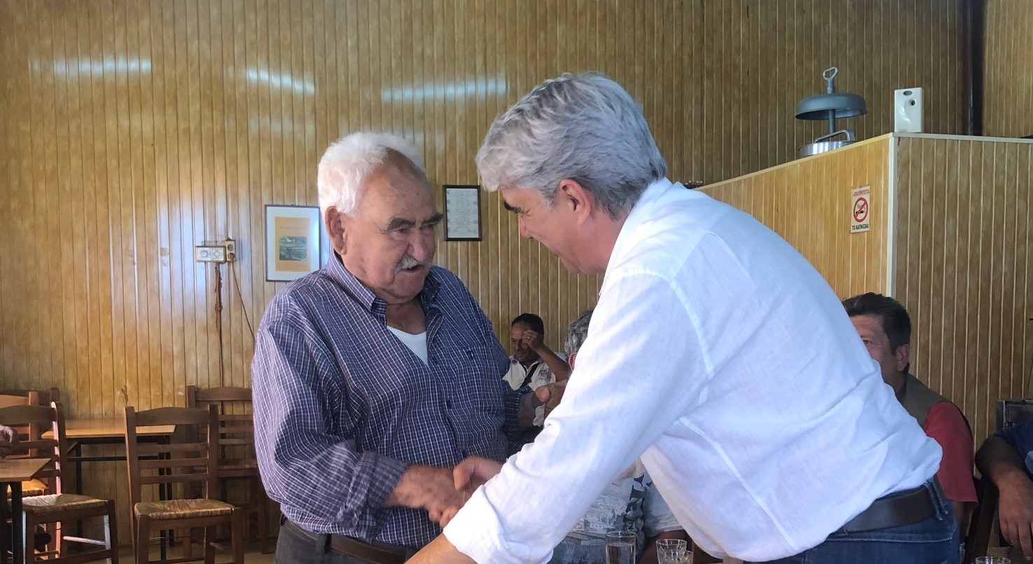 Στην Κάρυστο ο Σίμος Κεδίκογλου:΄΄Είμαστε εδώ για να ενώσουμε όλους τους Έλληνες΄΄