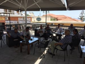 Συνάντηση Μανώλη με γαλάζια στελέχη στην Κύμη-ΦΩΤΟ