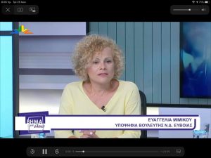 Για το πρόγραμμα της ΝΔ μίλησε η Ευαγγελία Μιμίκου-ΒΙΝΤΕΟ