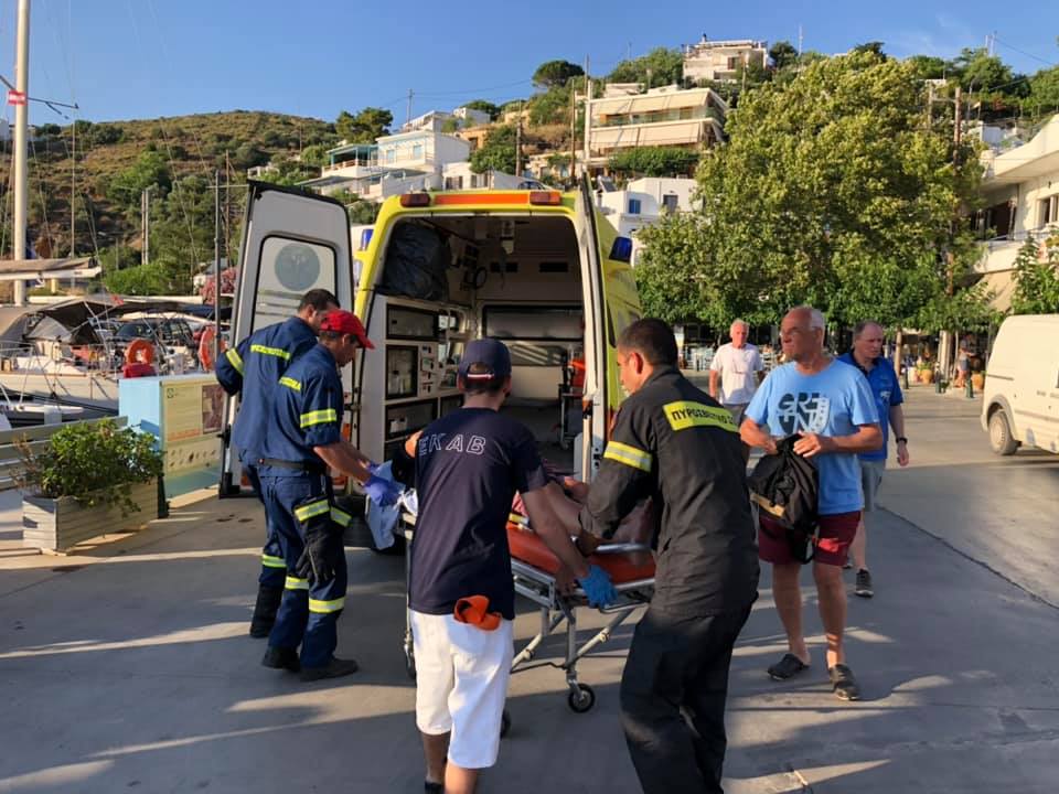 Τραυματίστηκε αυστριακός επιβάτης στη Σκύρο-ΦΩΤΟ