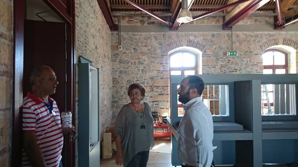Επίσκεψη του υποψήφιου βουλευτή Χατζηγιαννάκη στο Αρχαιολογικό Μουσείο Χαλκίδας