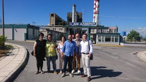 Επίσκεψη του Μίλτου Χατζηγιαννάκη στα Εργοστάσια στο Αλιβέρι